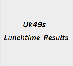 Uk49s Lunchtime Results: